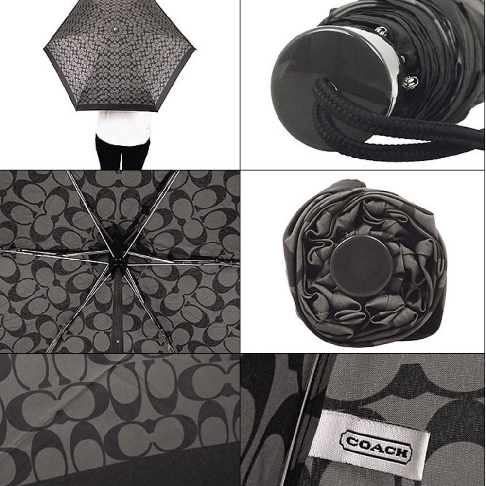 NWT Coach Signature Mini Umbrella - Picture 5 of 6